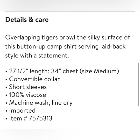 AllSaints Relaxed Fit Short Sleeve Button-Up Camp Shirt | Mens Size Medium - Picture 4 of 4